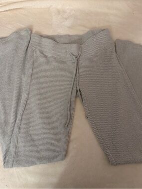 Hollister Sleep Ribbed Lounge Pants - Heather Gray